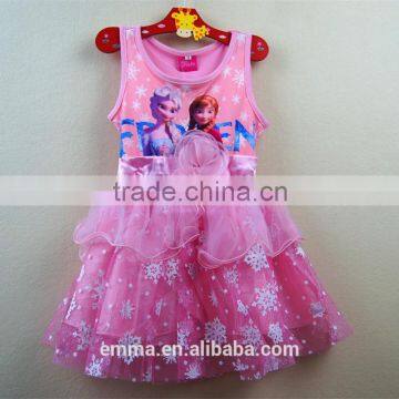 New style frozen elsa dress elsa and anna dress for kids BC2110