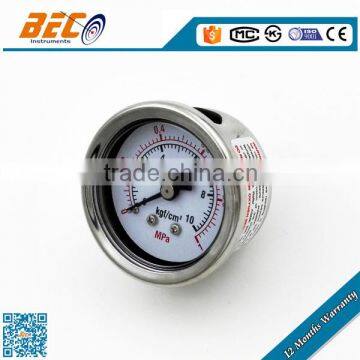 Professional manufacturer Stainless steel case use no oil pressure gauge