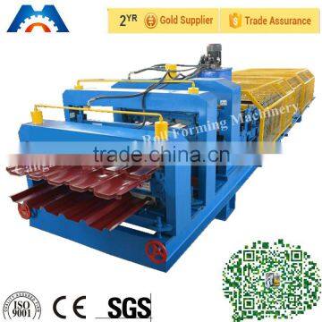 China Color Coated Roofing Sheet Steel Profile Roll Forming Machine