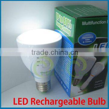 Tent camping lamp 4pcs/lot E27 4W portable Rechargeable LED emergency light lamp bulb, led flashlight torch with remote