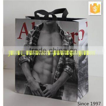 cotton handle Bespoke elegant Garment paper packaging bag