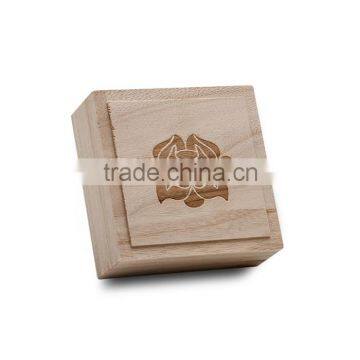 Square Wood Pine Box, Solid Pine Wood Jewelry Box photo-4
