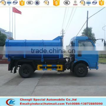 DFAC 5ton new hook lift garbage truck