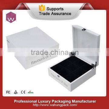 tea boxes for sale,tea wood packaging box with button lock