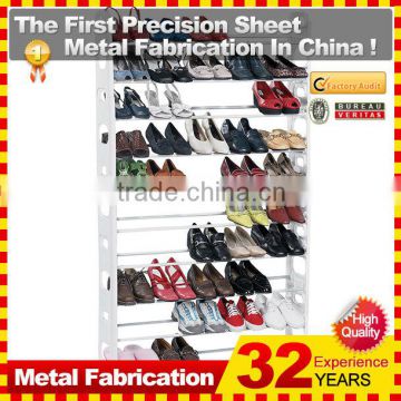 customized made metal shoe rack for shoe store