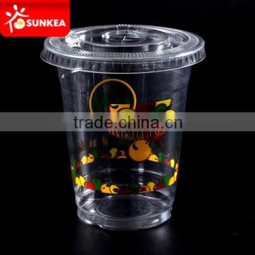 Popular plastic ice juice PET plastic cups