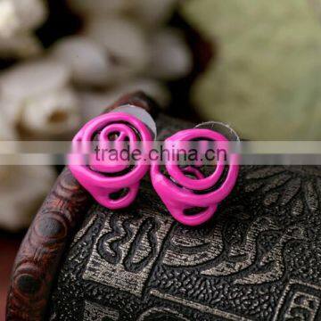 New Design Elegant Enamel Stud Earring Funky Earrings for Girls/