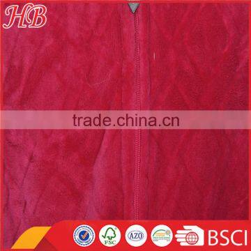 Cut Coral Fleece Zip Bathrobe for Women photo-4