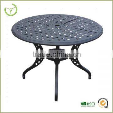 High quality outdoor furniture patio table/oval cast aluminum dining table