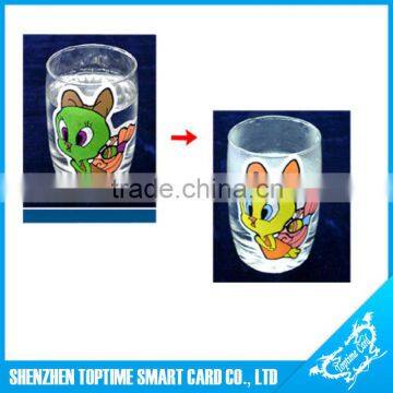 Water temperature change color sticker