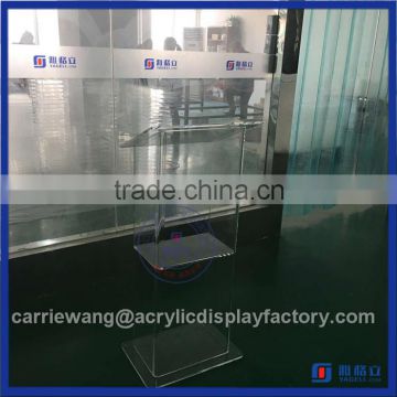 2016 Customized wholesale perspex podium/ podium table/ acrylic podium