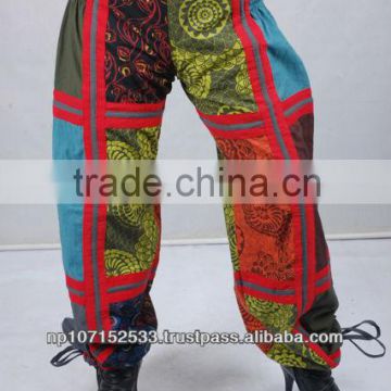 SHSTR14 cotton print patch pipin trouser hankyfanky price 600rs $7.05