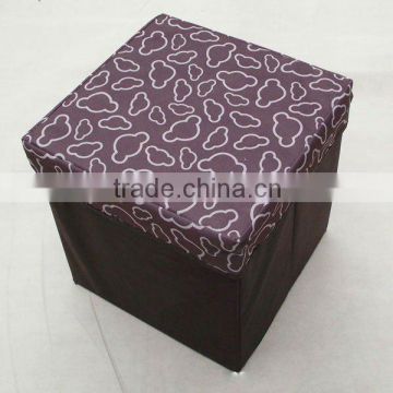 Promotional Foldable Square Oxford Fabric Storage Box Stool