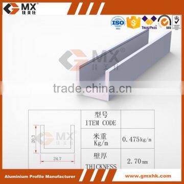 aluminium profile with sand blasting