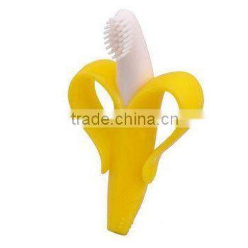 new design banana shape baby teether necklace for bitting