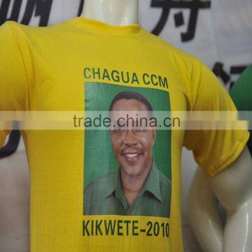 China factory printing Election Campaign cheap price t shirt