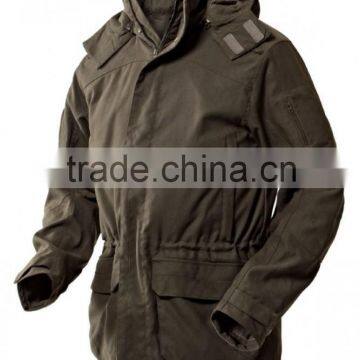 European style green country jacket for men