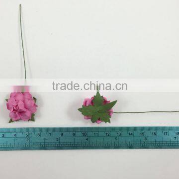 Pink, Small Handmade Mulberry Paper Flower, Wedding Party, Scrap-booking Crafts, Wholesale photo-3