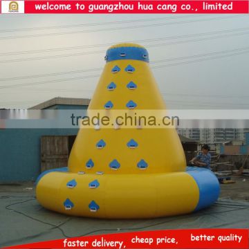 2015 hot sale inflatable water rock climbing wall / inflatable water park equipment for climing