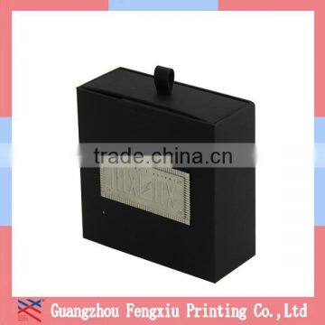 Custom Matt Black Decorative Cardboard Drawer Packaging Gift Box With Puller photo-4
