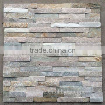 most popular europe product golden white quartz for interior decoration (culture stone)                        
                                                Quality Choice