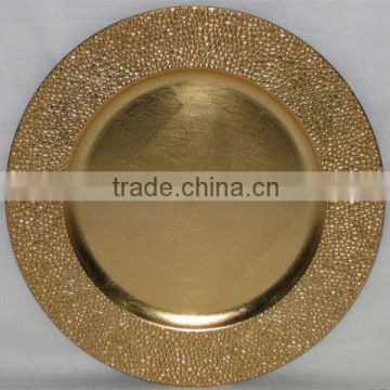 Decorative plastic fancy under plates