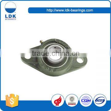 High precision cast iron housing 2 bolt flange units bearing pillow block