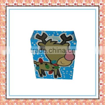 wholesale alibaba popular 3d Christmas deer gift paper bag