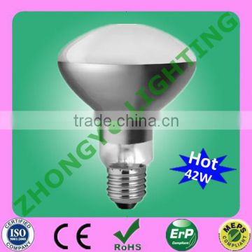 R95 220-240V 42W halogen reflector forsted bulb lamp E27 warmwhite