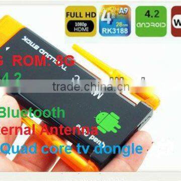 CX-919 II, RK3188 Quad Core Smart Android TV Stick,2GB RAM, 8G ROM, Dual Wifi Antenna,Bluetooth IPTV Mini PC