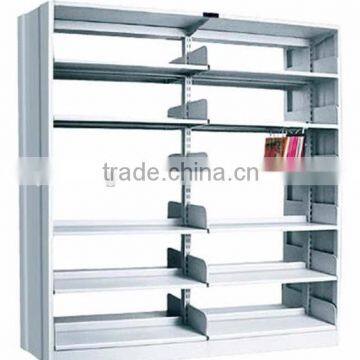 Not easy to damage,Are cheaper,Wooden lateral plate double-column double-side bookshelf