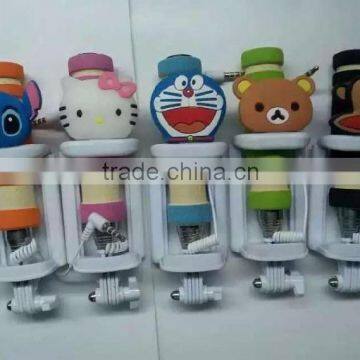 Mini Cartoon Cable Selfie Stick