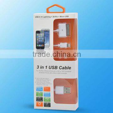 3 In 1 Multi Usb Data Cable For Iphone For Samsung photo-4