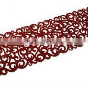 Decorative felt table runner