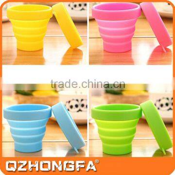 China Factory Wholesale Good Quality Silicone Plastic Travel Fold Cup photo-2