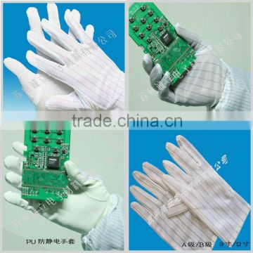 striped antistatic safety glove