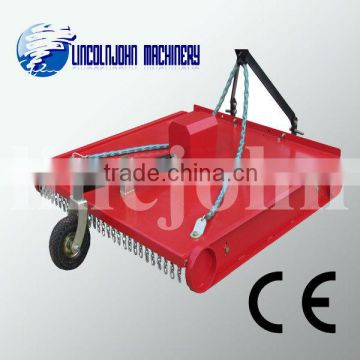 Slasher mower with 1 wheel, tractor mounted finish mower