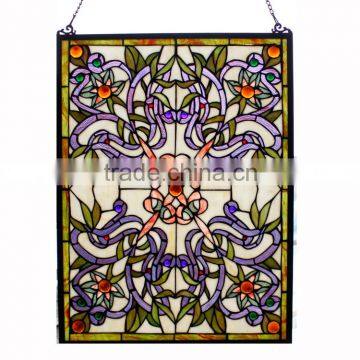 TW1824013, W18"H24" tiffany panel, hanging panel, tiffany windows, stained glass panel, stained glass windows