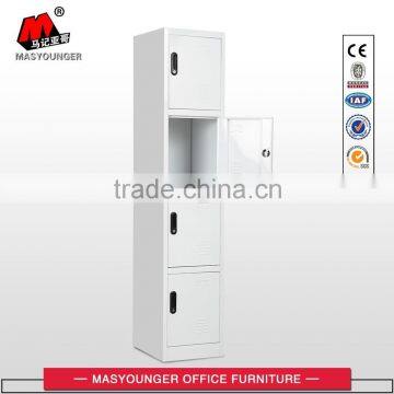 bright white staff clothing metal vertical four tiers locker