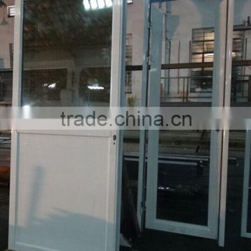 top grade aluminum glass door with panel design