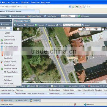 fleet management gps tracking locator software with Google map