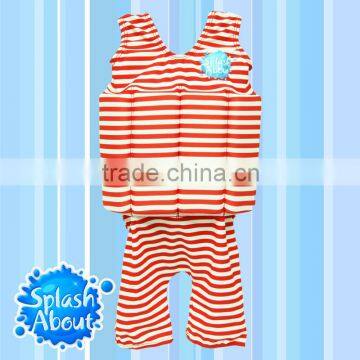 Wholesale children swimwear distributor high quality Printed Nylon Elastane UV protection	taiwan 1-6y kids floating swimwear