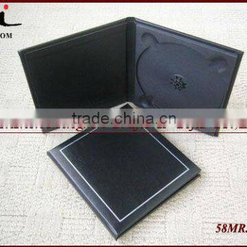 Emboss Leather Wedding CD/DVD Case Leatherette Paper CD/DVD Cases Leatherette Paper CD/DVD Albums,hard paper cd case