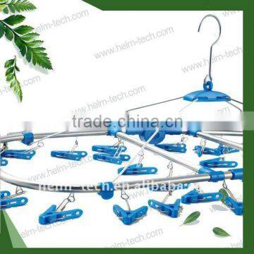 Stainless steel Folding Plastic Clothes Hanger(40pegs)-3083