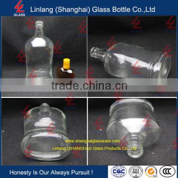 Wholesale Manufacturer Glass Bottle Transparent Liquor Glass Bottle