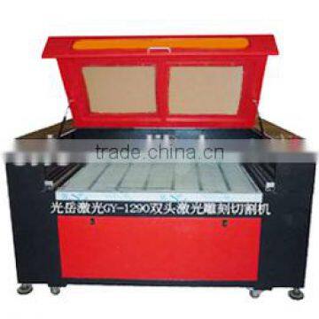 China Liaocheng GY-1290S Laser Cutter Machine with two heads