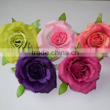 high quality silk flower heads for wedding dress, headband,bridal bouquet