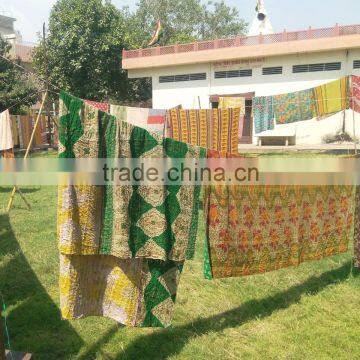 Shop Online Indian Patchwork Kantha Blanket / Quilt Export Quality