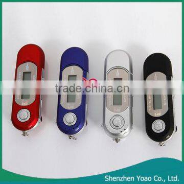 USB2.0 LCD 16GB MP3 Player With Voice Recorder Function Red photo-3