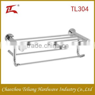 SUS 304 stainless steel decorative bathroom towel rack folding towel rack